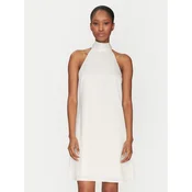 YAS Cocktail obleka Dottea 26032326 Bela Slim Fit