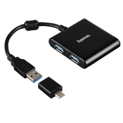 HAMA USB Hub 1:4 USB-C 12325