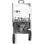 COTH15010GY50 Balansirani audio kabl, XLR 3-pinski muški, XLR 3-pinski ženski, Niklovani, 5,00 m