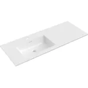Mexen Otis vgradni umivalnik levo 121 x 46,5 cm, beli sijaj - 25181200L