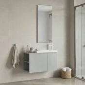 HANAH HOME Kupatilski ormaric sa umivaonikom i ogledalom (2 komada) Perla 80 339