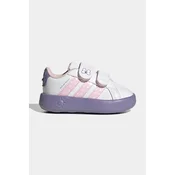 Adidas Patike za devojcice Grand Court Minnie Cf I, KI9443, Belo-ljubicaste