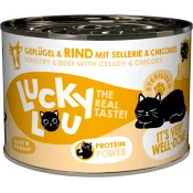 Lucky Lou Life Stage mačja hrana Adult Sterilized - perutnina in govedina - 200 g