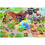 Marko Podloga iz lateksa s 3D učinkom - Park dinozavrov, 100x150