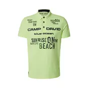 CAMP DAVID Majica  neonsko zelena / črna