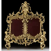 Casa Padrino luxury baroque double picture frame gold 28 x H. 33 cm - Handmade baroque style bronze picture frame - Baroque decorative accessories - Noble & Magnificent