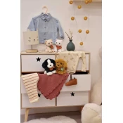 Doudou Bež maca u kucici 16 cm ( HO3315 )