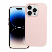 Usnjena MagSafe prevleka za iPhone 13 Pro v roza barvi