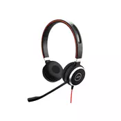 Jabra EVOLVE 40 MS Stereo USB Headband, Noise cancelling, USB and 3.5 jack connectivity, with mute-button and volume control on the cord, Busylight , Discret boomarm, Microsoft optimized (6399-823-109)