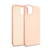shumee Silikonski ovitek Beline za iPhone 14 Plus, roza zlat