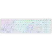 CANYON keyboard HKB-W11 UK/US RGB Dual Mode Wireless White