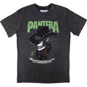 Pantera Majica Skeleton Cowboy Stone Wash Unisex Charcoal Grey S