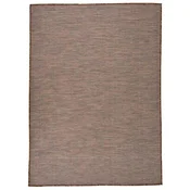Vidaxl Zunanja preproga ploščato tkanje 200x280 cm rjava