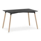 shumee ADRIA miza 120 cm x 80 cm - črna