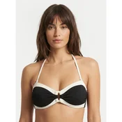Seafolly Gornji del bikini Band Wave 31577-305 Črna