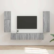 Komplet TV omaric 4 pcs Siva Sonoma Konstruiran les - vidaXL - Siva - 57.9 - 30 x 31 x 100 cm - 2025-vidaXL-Uvoz_2