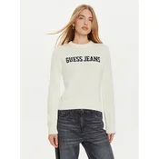 Guess Jeans Pulover W4BR10 Z3HM1 Bela Regular Fit