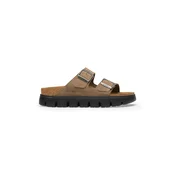 Birkenstock natikači ženski semišasti Arizona Chunky Suede Leather