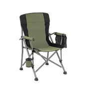 Leziter Comfort fotelj z držalom za skodelico zelen