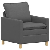 Vidaxl Kavč Temno siva 76 x 81 x 87,5 cm Blago