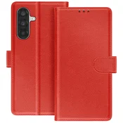 AVIZAR Denarnica za Galaxy A37 serija Chesterfield s funkcijo stojala, Rdeča, (5000275327)