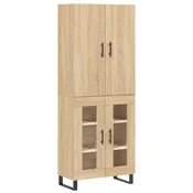 Vidaxl Visoka komoda sonoma hrast 69,5x34x180 cm inženirski les
