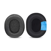 Nadomestne blazinice za ušesa za Skullcandy Hesh 3.0, Crusher, Venue, Spominska pena + Usnje + Tekstil, Črne, Hlajeni gel, 1 Par