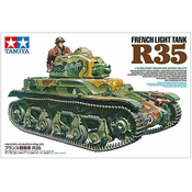 Tamiya maketa-miniatura Francoski lahki tank R35 • maketa-miniatura 1:35 tanki in oklepniki • Level 3