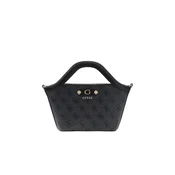 GUESS Nakupovalna torba Guess Cabas Lindsey Mini Coal Logo črna