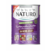 Naturo grain&gluten free konzerva puretina s piletinom u želeu 390g