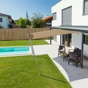 Windhager Jadro za sonce CANNES kvadrat 5x5 m - taupe