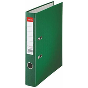Registrator Esselte Eco - A4, 5 cm, PP, metalni rub, zamjenjiva naljepnica, zeleni