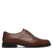 Tommy Hilfiger Nizki čevlji Corporate Dressy Lth FM0FM06023 Rjava