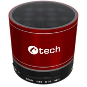 C-TECH zvočnik SPK-08R, bluetooth, rdeč