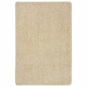 Vidaxl Košata preproga krem 140x200 cm nedrseča