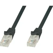Techly ICOC CCA5U-0025-BKT kabel za umrežavanje Crno 0,25 m Cat5e U/UTP (UTP)