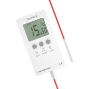 Termio-2 ECO temperaturni snemalnik s sondo ST-05, kabel 50 mm, 1 m, silver