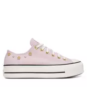 Modne superge Converse Chuck Taylor All Star Lift Platform Heathered Glam? A17595C Roza
