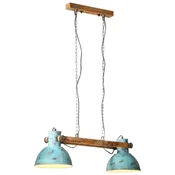 Vidaxl Viseča svetilka 25 W obrabljeno modra 85x28x109 cm E27