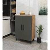 Hanah Home višenamenski ormaric 3 Raf 2 Kapak, 65 cm, antracit / atlantski bor