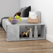 TV ormaric siva boja betona 80 x 24 x 32 cm od iverice