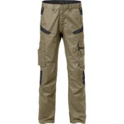 Moške hlače FRISTADS Fusion khaki/črna vel. 58