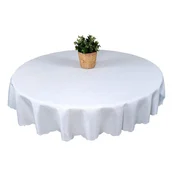 Okrogel prt gladek bel premer 140 beli prti za okroglo mizo
