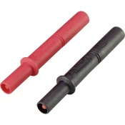 VOLTCRAFT Podaljšek za merilno konico [4 mm moški konektor-Ženski konektor 4 mm] Črna, Rdeča VOLTCRAFT MSL-505