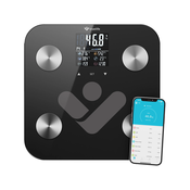 TrueLife FitScale W6 BT - Bioelektrična impedančna tehtnica bluetooth - črna