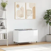 Ormaric za ploce sjajni bijeli 74,5x38x48 cm konstruirano drvo