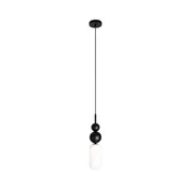 MAXLIGHT P0641 - Luster na sajli NOVA 1xG9/12W/230V precnik 12 cm crna