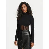 Elisabetta Franchi Bodi BK-05S-67E2-V350 Črna Fitted Fit