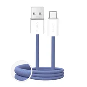 Puro USB-A – USB-C kabel s pleteno ovojnico Fabrik 2.0, 10 W, 1,5 m – modri