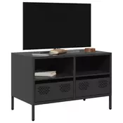 TV ormaric crni 68 x 39 x 43,5 cm hladno valjani celik